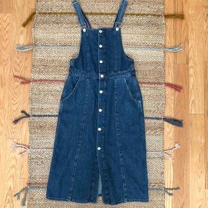 ZARA/TRAFALUC Collection Denim Jumper Dress, Size M